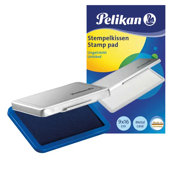 1x CUSCINETTO TIMBRI 9X16CM PELIKAN N.1 BLU