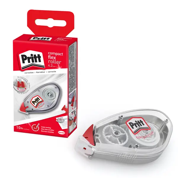 1x Correttore a nastro 4,2mmX10m Pritt Flex Roller Compact