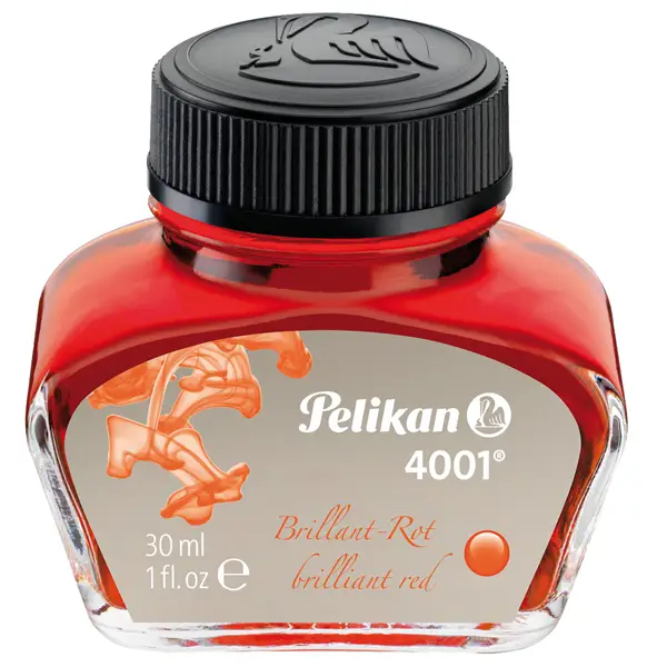 1x INCHIOSTRO STILOGRAFICO PELIKAN 4001 30ML ROSSO