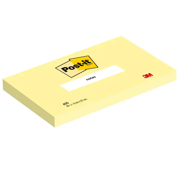 12x BLOCCO 100fg Post-itR Giallo Canary 76x127mm 655