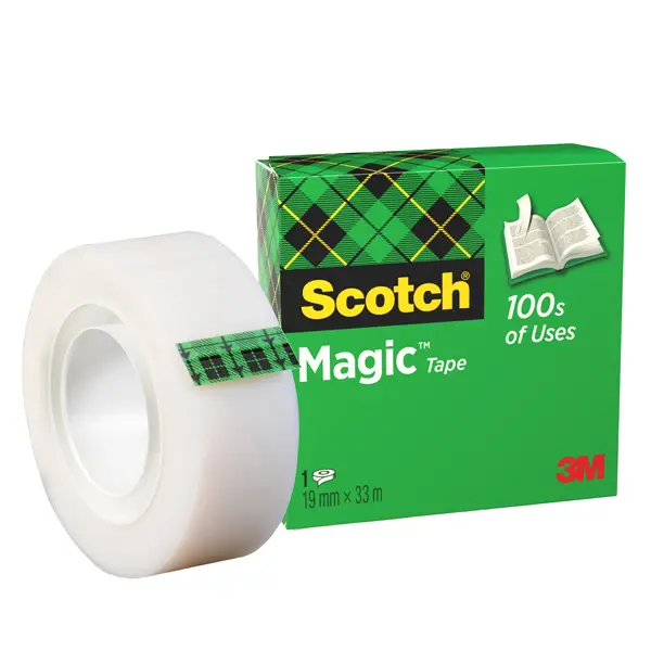 1x Nastro adesivo ScotchR Magic 810-1933 19mmx33mt invisibile permanente