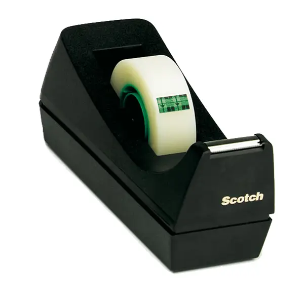 1x DISPENSER C-38 RICARICABILE DA TAVOLO PER NASTRI MAX 19MMX33M NERO