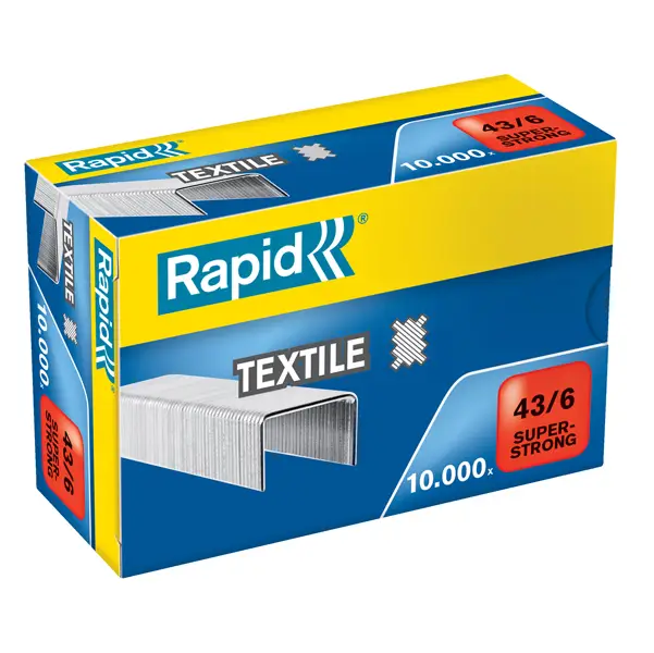 1x Scatola 10.000 punti SPECIAL TEXTILE RAPID 43/6
