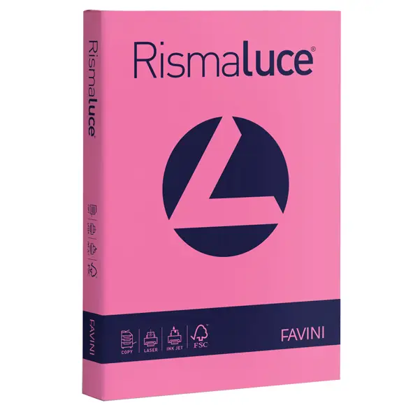 1x Carta RISMALUCE 140gr A4 200fg ciclamino 58 FAVINI