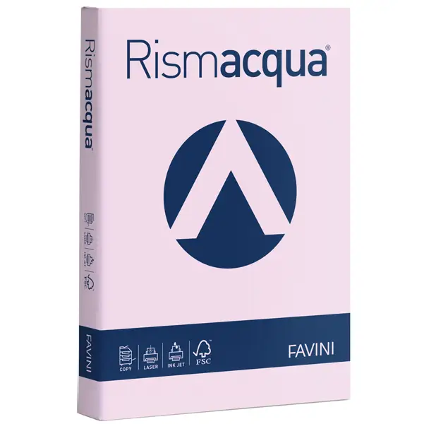 1x Carta RISMACQUA 140gr A4 200fg lilla 06 FAVINI