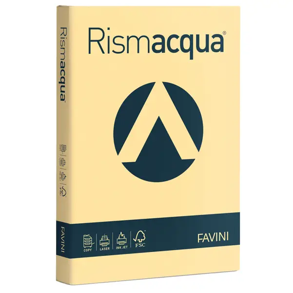 1x Carta RISMACQUA 200gr A4 125fg camoscio 02 FAVINI