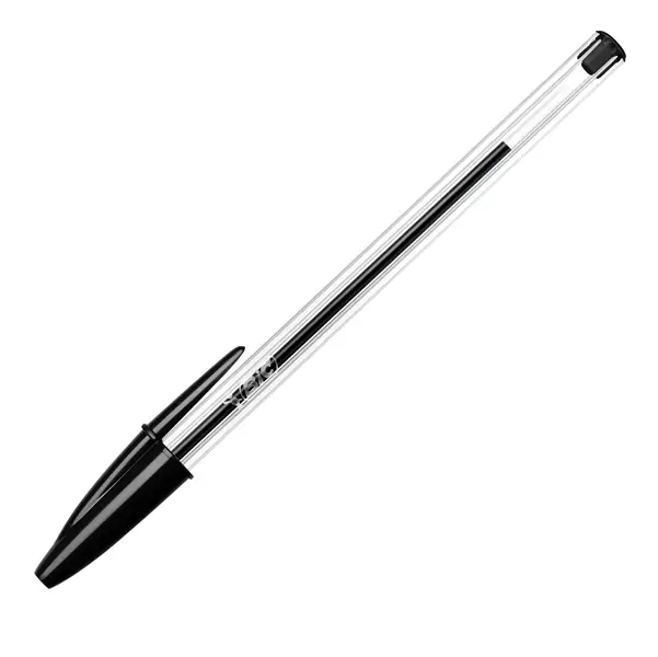 1x Scatola 50 penna sfera CRISTALR medio 1,0mm nero BICR