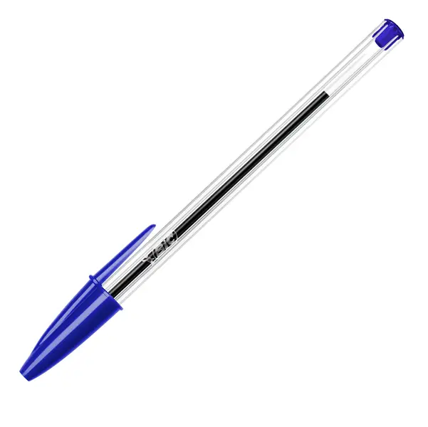 1x Scatola 50 penna sfera CRISTALR medio 1,0mm blu BICR