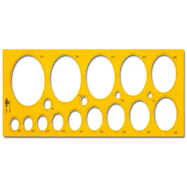 10x MASCHERA ARDA ELLISSI DA 8 A 75MM