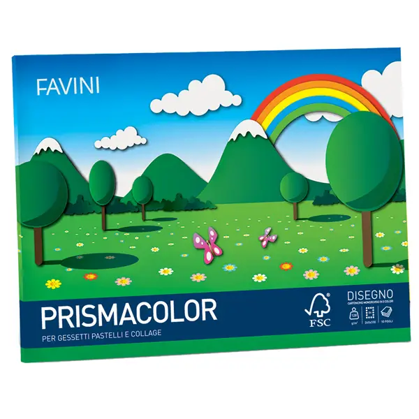 20x Album PRISMACOLOR 10fg 128gr 24x33cm monoruvido FAVINI