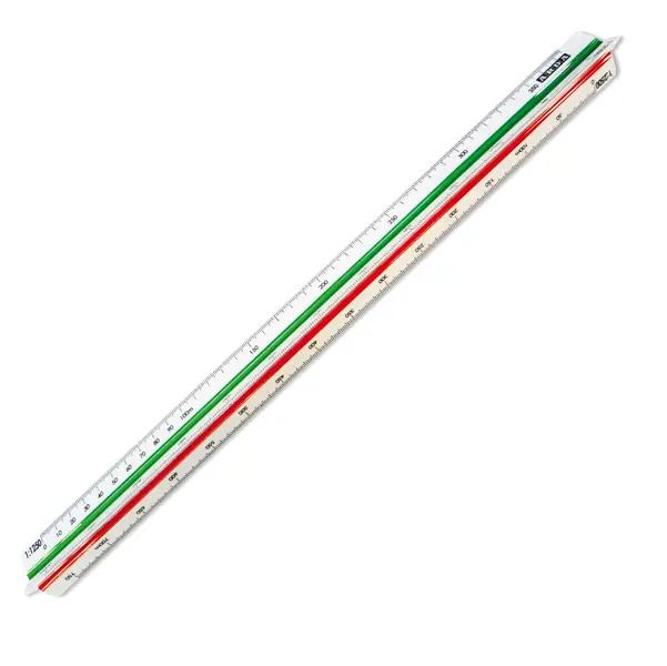 1x SCALIMETRO ISOTECK ARDA 30CM PER EDILIZIA (SCALE 1:100-200-250-300-400-500)