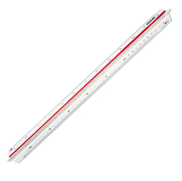 1x SCALIMETRO ISOTECK ARDA 30CM PER ARREDAMENTO (SCALE 1:20-25-50-75-100-125)