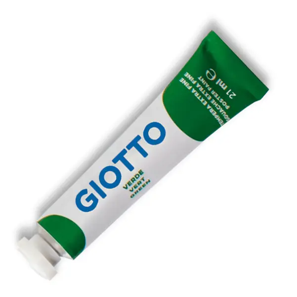 6x TEMPERA GIOTTO TUBO 7 (21ML) VERDE 12