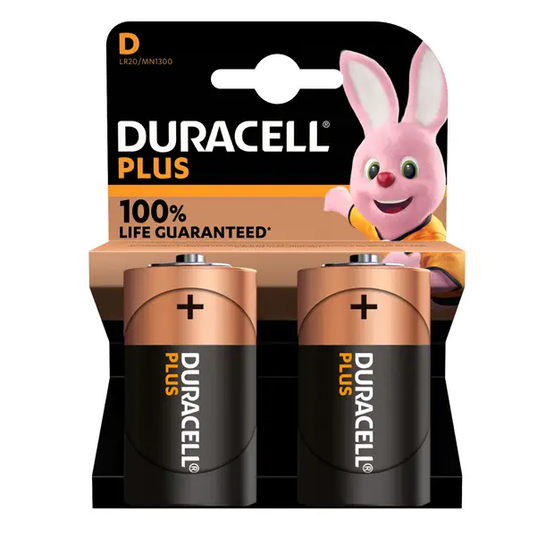 1x Blister 2 pile MN1300 Duracell PLUS 100 - TORCIA D