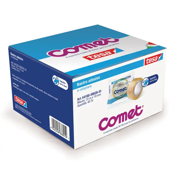 40x NASTRO ADESIVO 10MTX19MM CELLO 64-160 COMET
