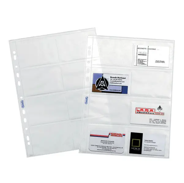 1x 10 BUSTE FORATE PORTA 16 BIGLIETTI VISITA 1728 22,2X31,2 FAVORIT