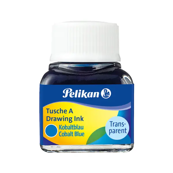 10x INCHIOSTRO DI CHINA 523 BLU COBALTO 8 10ML PELIKAN