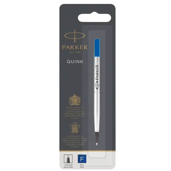 12x REFILL ROLLER PARKER FINE 0.5MM BLU
