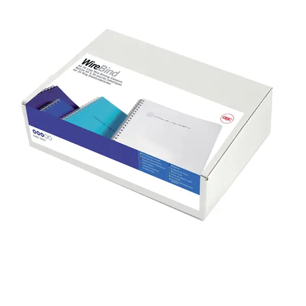 1x SCATOLA 100 DORSI METALLO 9,5MM BIANCO 34 ANELLI PASSO 3:1