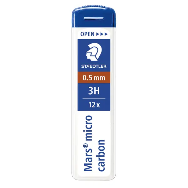 1x 12 astucci da 12 mine 0.5mm MARSRMICRO 250 05-3H STAEDTLER