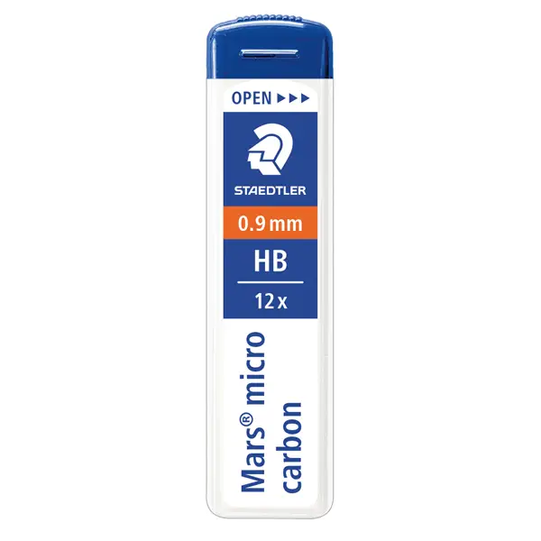 1x 12 astucci da 12 mine 0.9mm MARSRMICRO 250 09-HB STAEDTLER