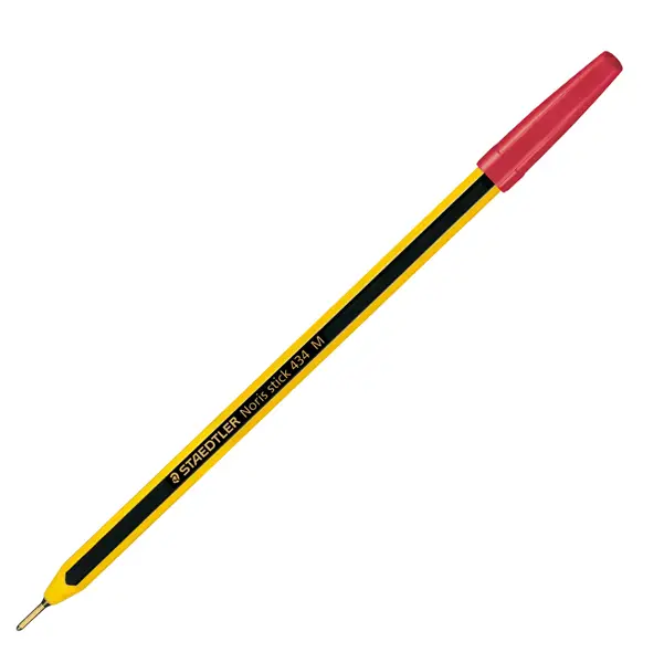 1x Scatola 20 penna a sfera 434 Noris Stick rosso 1,0mm STAEDTLER