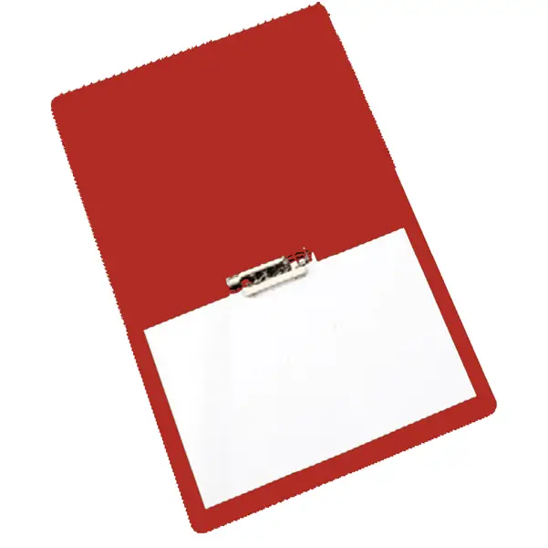6x Cartellina c/pressino presspan LILLIPUT 26x33cm rosso CDG
