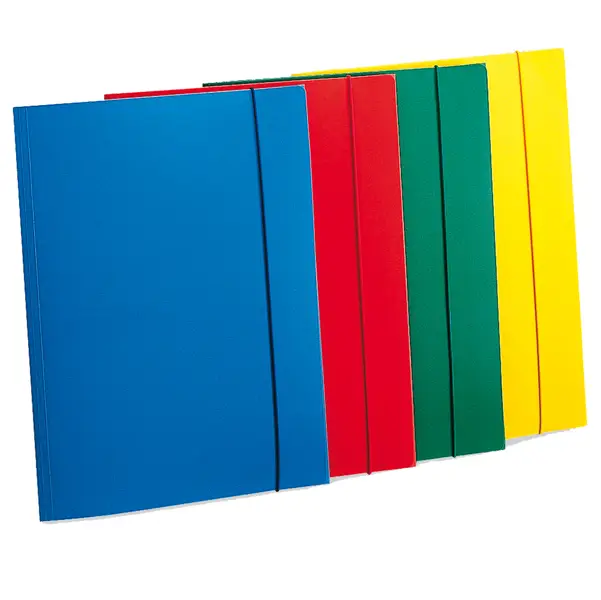 10x CARTELLINA CON ELASTICO EKO U110 SILVER LEONARDI