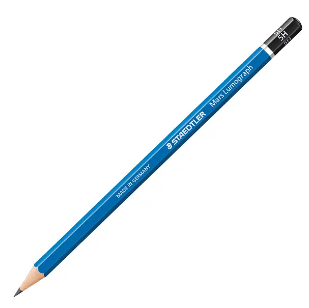 12x Matita grafite MarsR LumographR 100-5H Staedtler