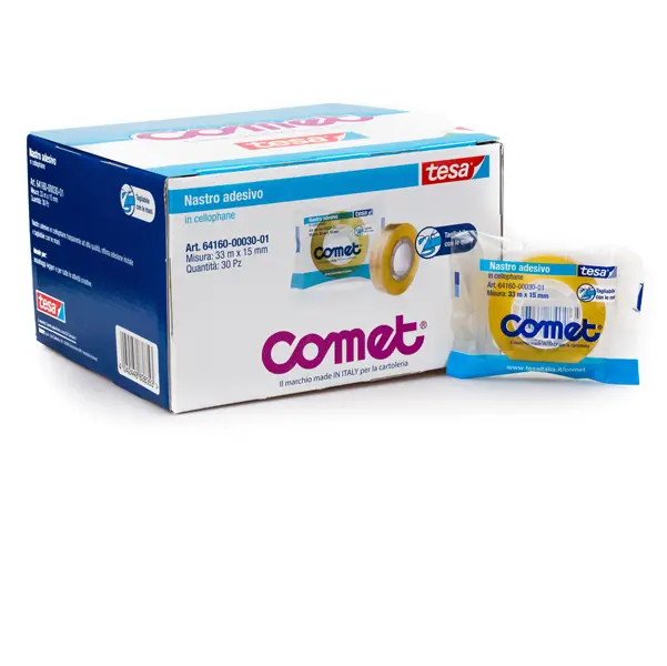 30x NASTRO ADESIVO 33MTX15MM CELLO 64-160 COMET