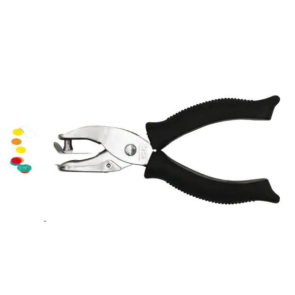 1x Perforatore a pinza 1 foro 6mm impugnatura gommata 5840 LEBEZ