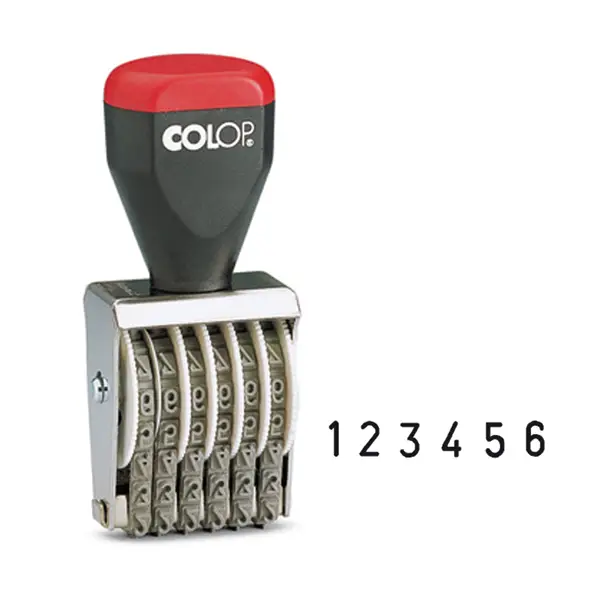 1x TIMBRO NUMERATORE 6 COLONNE 4MM 4006 COLOP