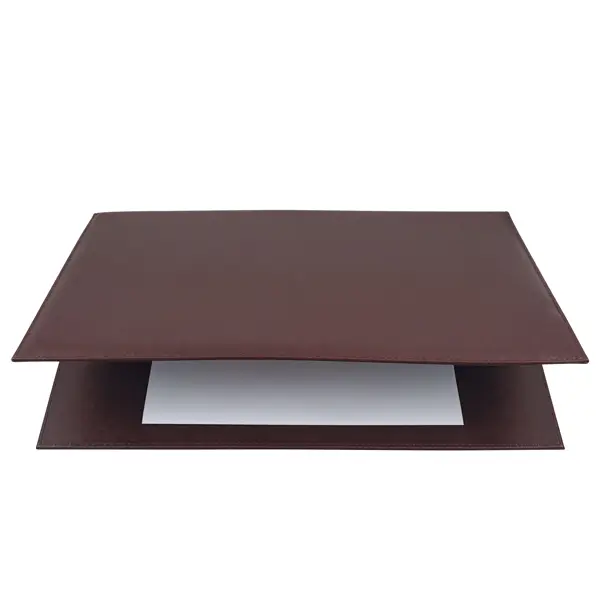 1x SOTTOMANI DOPPIO IN SIMILPELLE 48X32CM ART.2190 MARRONE City Time