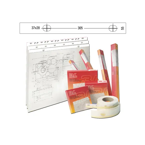 1x BANDA APPENDIDISEGNI Djois PVC BIANCO OPACO 55mm x 50mt (S885504)