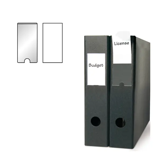 1x Busta 6 portaetichette PPL adesive trasparenti 55x102mm 10335 Djois
