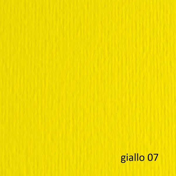 1x BLISTER 10FG CARTONCINO 70X100 220GR GIALLO 107 FABRIANO ELLE ERRE