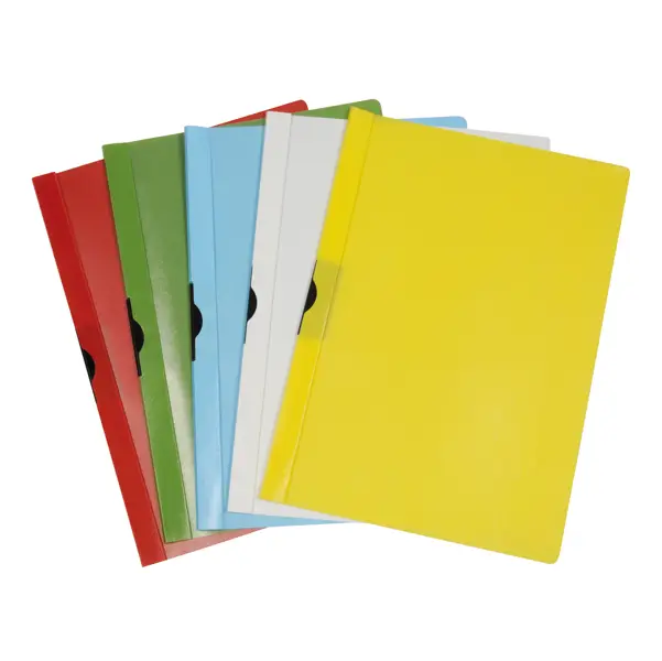5x CARTELLINA PPL C/MOLLA DORSO 8 BLU SPRING FILE 22X31