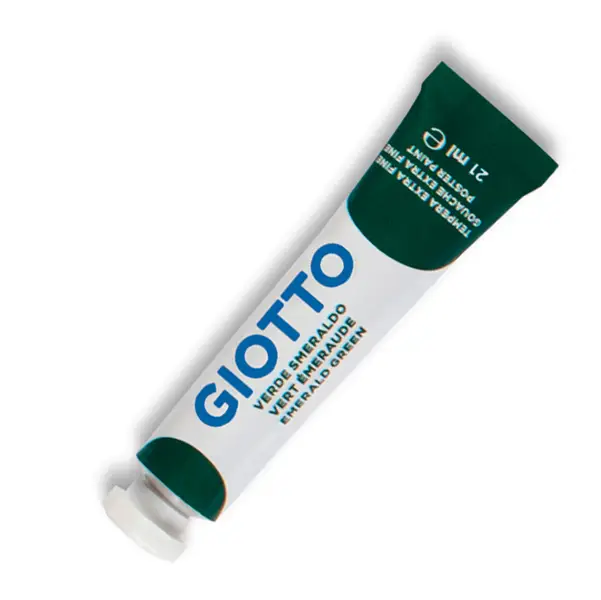 6x TEMPERA GIOTTO TUBO 7 (21ML) VERDE SMERALDO 14