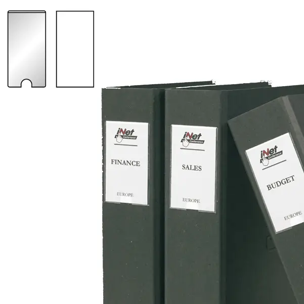 1x Busta 12 portaetichette PPL adesive trasparenti 22x102mm 10315S Djois