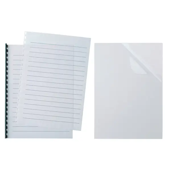 1x 100 COPERTINE VIDEO A4 R15 140MIC TRASPARENTE CRISTALLO
