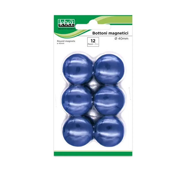1x BLISTER 12 MAGNETI MR-40 BLU DIAM.40MM