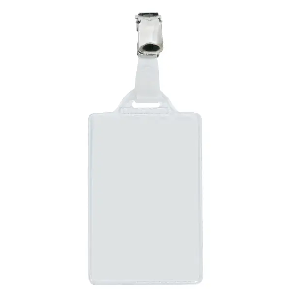 1x 100 portanome Pass 1E 5,5x8,5cm verticale c/clip in metallo Sei Rota