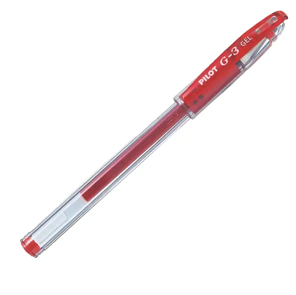 1x Roller gel G-3 0,7mm rosso PILOT