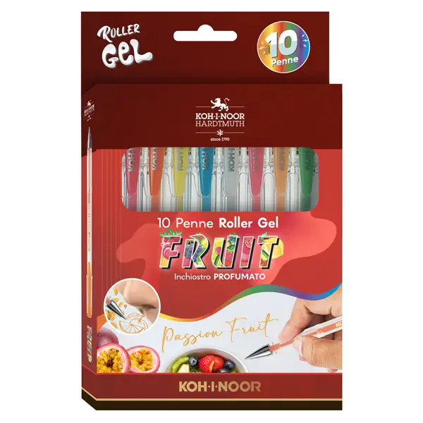 1x ASTUCCIO 10 ROLLER KOH-I-GEL COLORI FRUIT