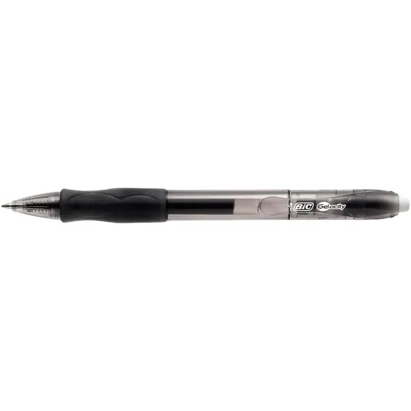 1x Scatola 12 penna sfera scatto GELOCITY 0,7mm nero BIC