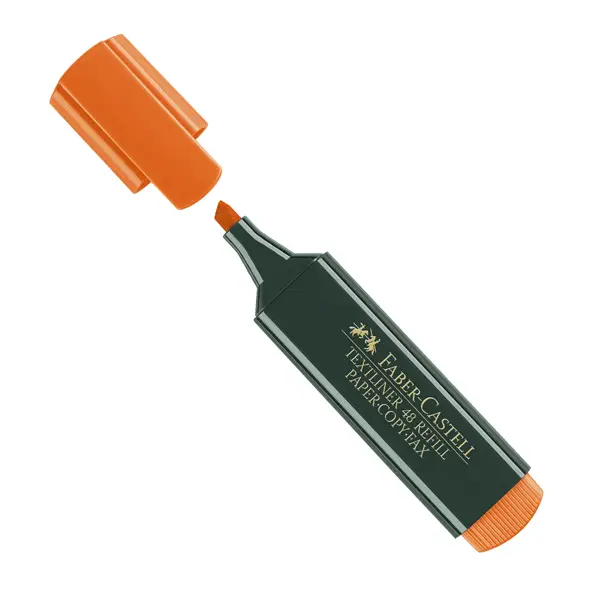 1x EVIDENZIATORE TEXTLINER ARANCIO FABER-CASTELL