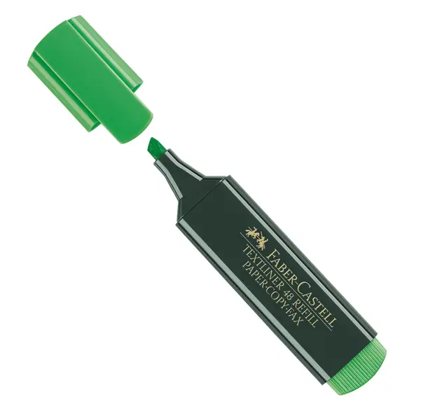 1x EVIDENZIATORE TEXTLINER VERDE FABER-CASTELL
