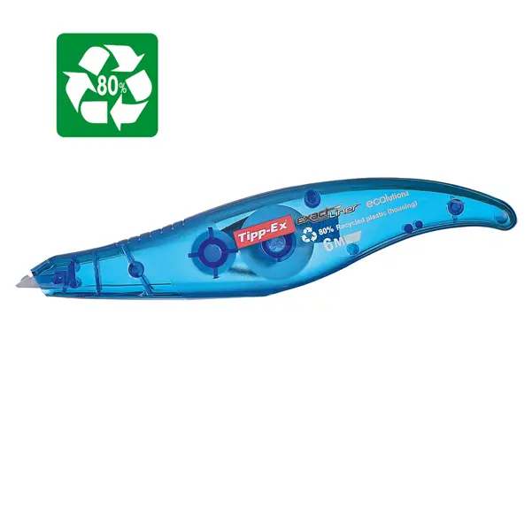 1x BOX 10 CORRETTORI A NASTRO 5mmx6mt ECOLUTION EXACT LINER TIPP-EX BIC