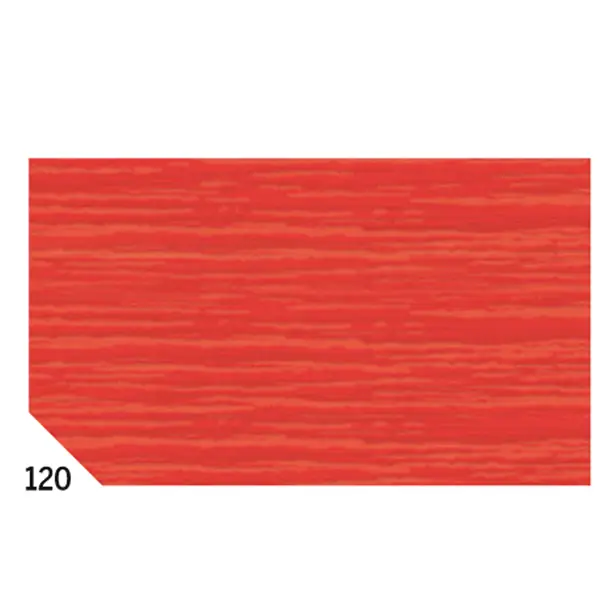 1x 10RT CARTA CRESPA ROSSO 120 (50X250CM) 48gr/m2 Rex Sadoch