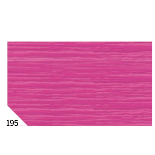 1x 10RT CARTA CRESPA FUCSIA 195 (50X250CM) 48gr/m2 Rex Sadoch